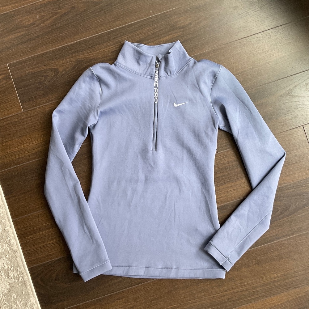 Nike Lavender Half-Zip Long Sleeve Top